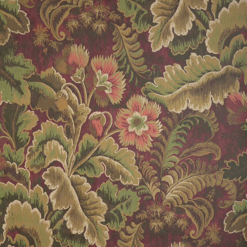 LEE JOFA - BARWICK PAPER- GARNET - Wallcovering by the Roll GARNET
