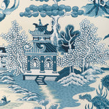 LEE JOFA - WILLOW LAKE PAPER- TEAL - Wallcovering by the Roll