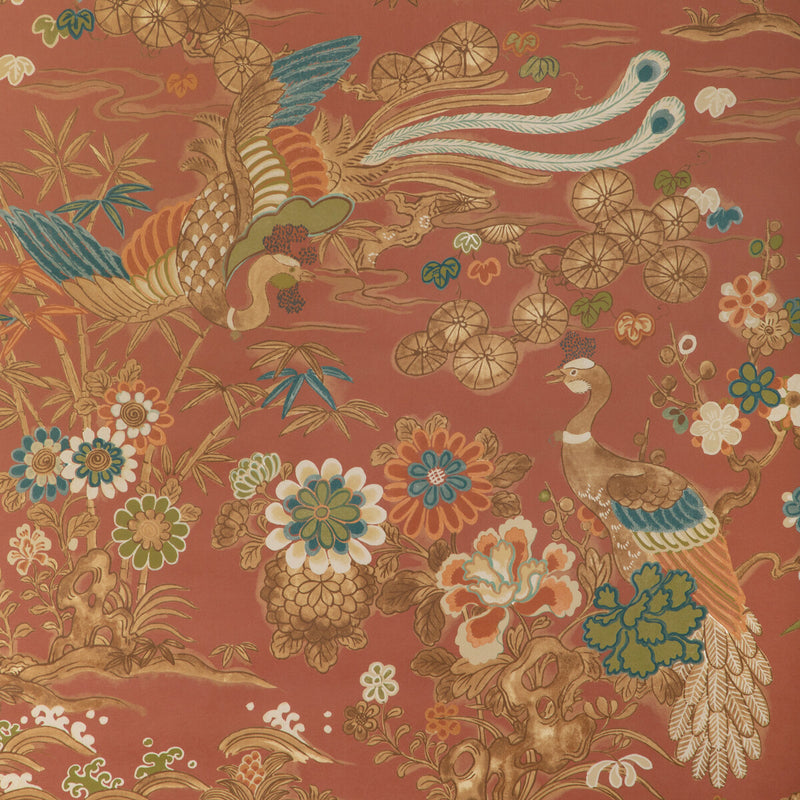 LEE JOFA - SAKURA PAPER- CLAY - Wallcovering by the Roll CLAY
