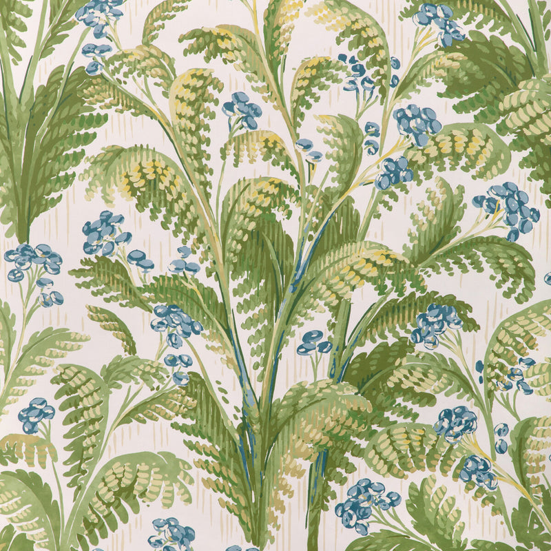 LEE JOFA - PASHLEY PAPER- DENIM - Wallcovering by the Roll DENIM