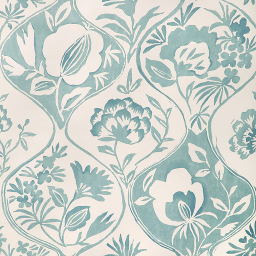 LEE JOFA - CALATHEA PAPER- AQUA - Wallcovering by the Roll AQUA