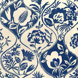 LEE JOFA - CALATHEA PAPER- INDIGO - Wallcovering by the Roll