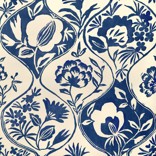LEE JOFA - CALATHEA PAPER- INDIGO - Wallcovering by the Roll INDIGO