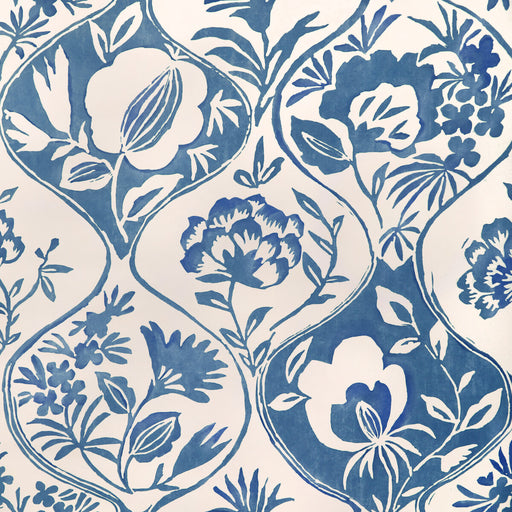 LEE JOFA - CALATHEA PAPER- BLUE - Wallcovering by the Roll BLUE