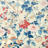 LEE JOFA - GARDENIA PAPER- BLUE/RED - Wallcovering by the Roll