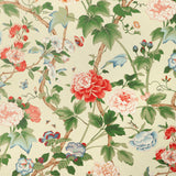 LEE JOFA - GARDENIA PAPER- RED/GREEN - Wallcovering by the Roll