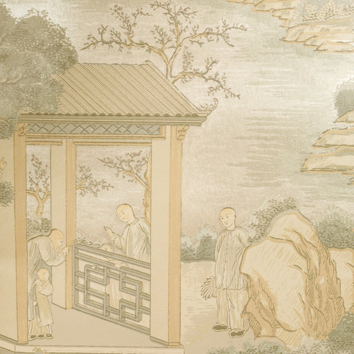 LEE JOFA - TARIM RIVER MICA- SILVER - Wallcovering by the Roll SILVER