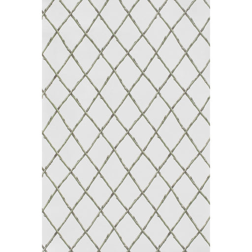 LEE JOFA - BARE TWIG TRELLIS WP- GREEN - Wallcovering by the Roll GREEN