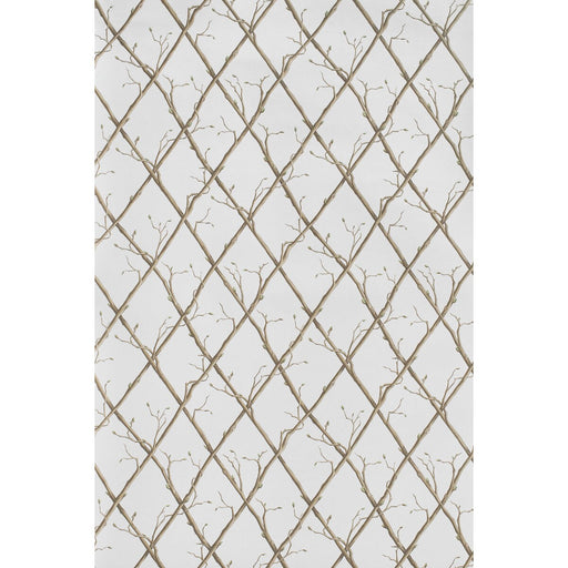 LEE JOFA - TWIG TRELLIS WP- BROWN - Wallcovering by the Roll BROWN