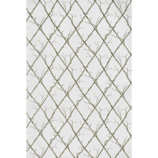 LEE JOFA - TWIG TRELLIS WP- GREEN - Wallcovering by the Roll GREEN
