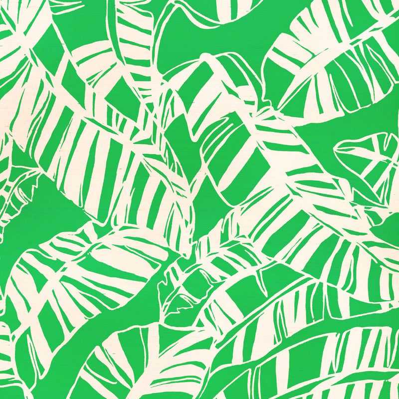 LEE JOFA - JUST BANANAS GC- GREEN - Wallcovering by the Roll GREEN