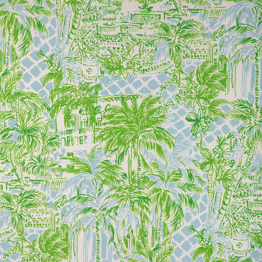 LEE JOFA - PALM BEACH WP- BLUE/GREEN - Wallcovering by the Roll BLUE/GREEN
