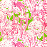 LEE JOFA - PINK COLONY WP- GREEN/PINK - Wallcovering by the Roll