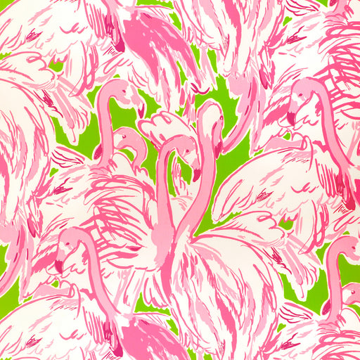 LEE JOFA - PINK COLONY WP- GREEN/PINK - Wallcovering by the Roll GREEN/PINK