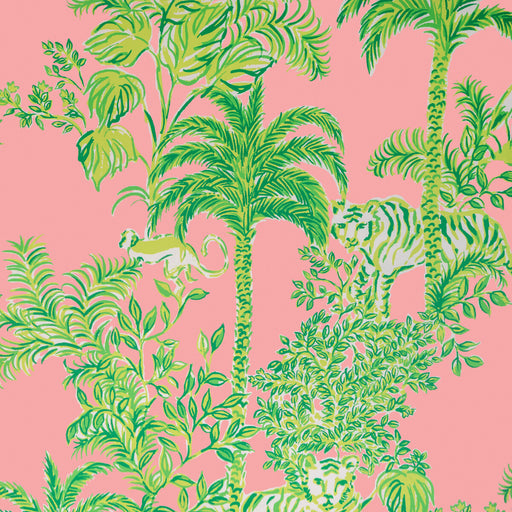 LEE JOFA - TIGER QUEEN WP- PINK - Wallcovering by the Roll PINK