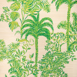 LEE JOFA - TIGER QUEEN GC- GREEN - Wallcovering by the Roll