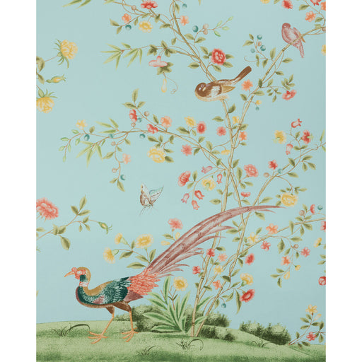 LEE JOFA - WHITLEY HALL WP PNL- AQUA - Wallcovering by the EACH AQUA