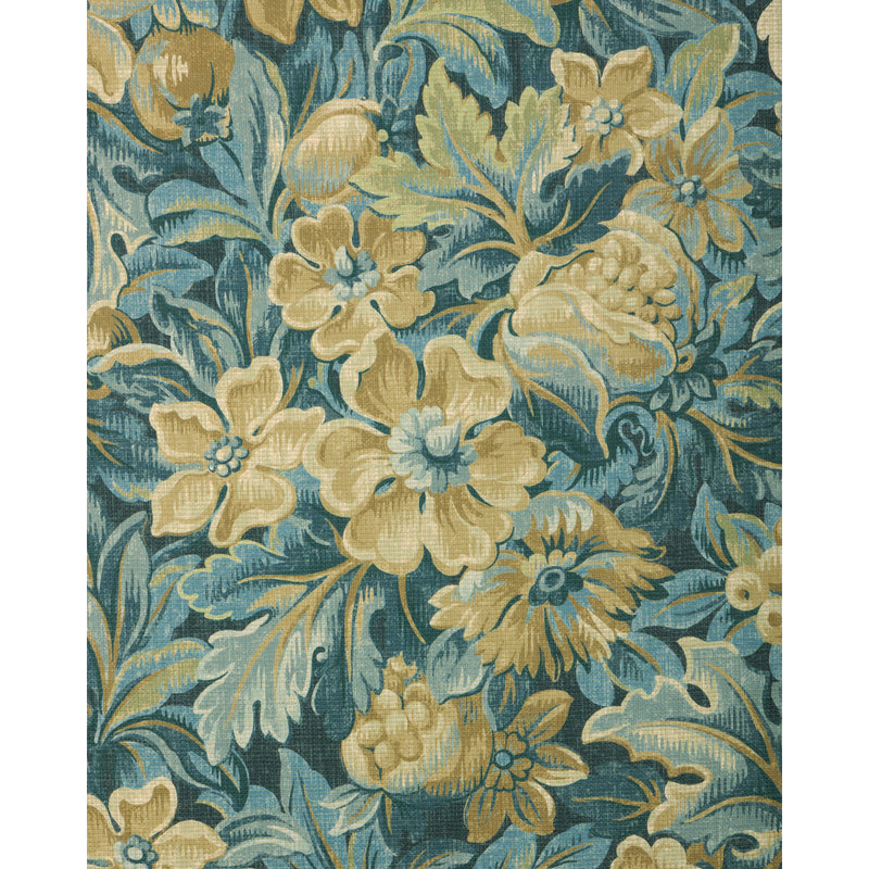 LEE JOFA - HARPER PAPER- INDIGO - Wallcovering by the Roll INDIGO
