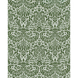 LEE JOFA - DAMASK WP- DARK GREEN - Wallcovering by the Roll