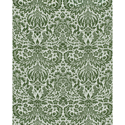 LEE JOFA - DAMASK WP- DARK GREEN - Wallcovering by the Roll DARK GREEN