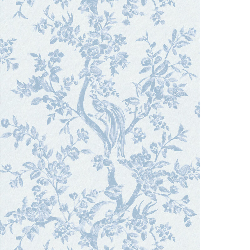 LEE JOFA - CAMELLIA TOILE WP - SKY - Wallpaper By The ROLL