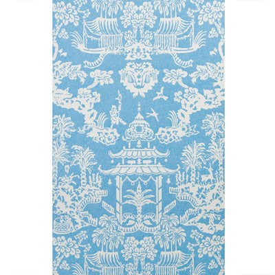 BRUNSCHWIG & FILS - LHASA PAPER- AQUA - Wallcovering by the Roll - P8012100_513