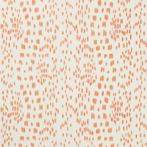 BRUNSCHWIG & FILS - LES TOUCHES- TANGERINE - Wallcovering by the Roll TANGERINE