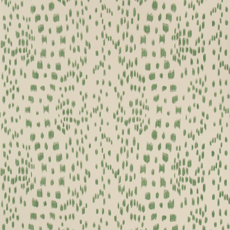 BRUNSCHWIG & FILS - LES TOUCHES- GREEN - Wallcovering by the Roll GREEN