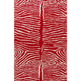 BRUNSCHWIG & FILS - LE ZEBRE- RED - Wallcovering by the Roll