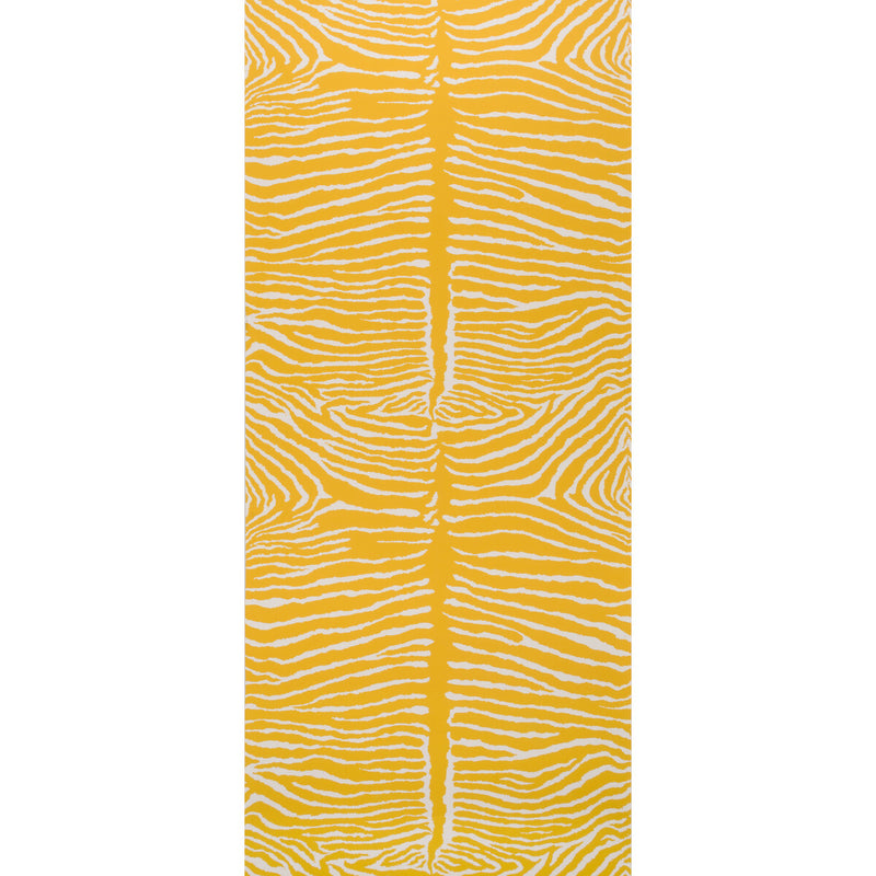BRUNSCHWIG & FILS - LE ZEBRE- SAFFRON - Wallcovering by the Roll SAFFRON