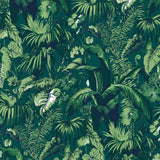 BRUNSCHWIG & FILS - FEUILLAGE- GREEN - Wallcovering by the Yard