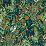 BRUNSCHWIG & FILS - FEUILLAGE- TOBACCO - Wallcovering by the Yard