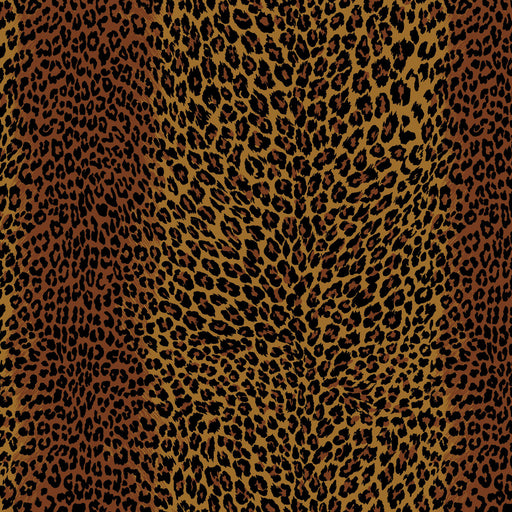 BRUNSCHWIG & FILS - LEOPARD- CHOCOLATE - Wallcovering by the Yard CHOCOLATE