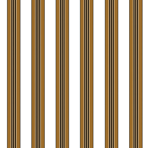 BRUNSCHWIG & FILS - RAYURE LIONE- TOBACCO - Wallcovering by the Yard TOBACCO