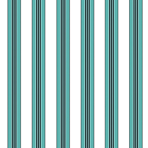 BRUNSCHWIG & FILS - RAYURE LIONE- AQUA - Wallcovering by the Yard AQUA