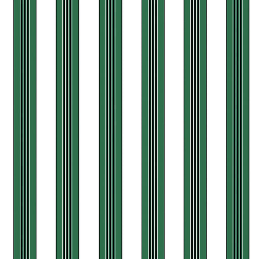 BRUNSCHWIG & FILS - RAYURE LIONE- EMERALD - Wallcovering by the Yard EMERALD