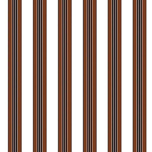 BRUNSCHWIG & FILS - RAYURE LIONE- CHOCOLATE - Wallcovering by the Yard CHOCOLATE