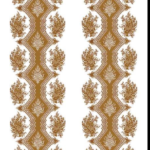 BRUNSCHWIG & FILS - COPPELIA- TOBACCO - Wallcovering by the Yard TOBACCO