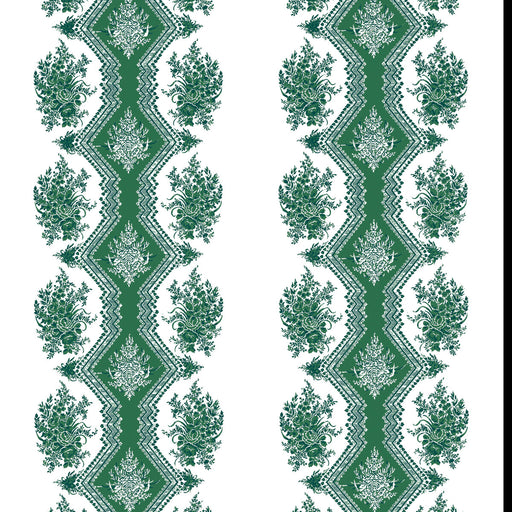 BRUNSCHWIG & FILS - COPPELIA- EMERALD - Wallcovering by the Yard EMERALD