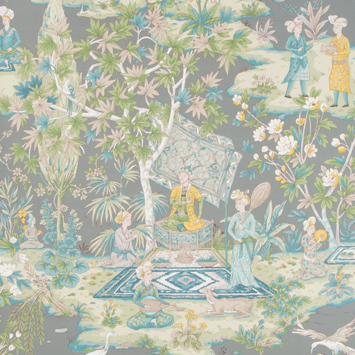 BRUNSCHWIG & FILS - LODI GARDEN- GREY - Wallcovering by the Roll GREY