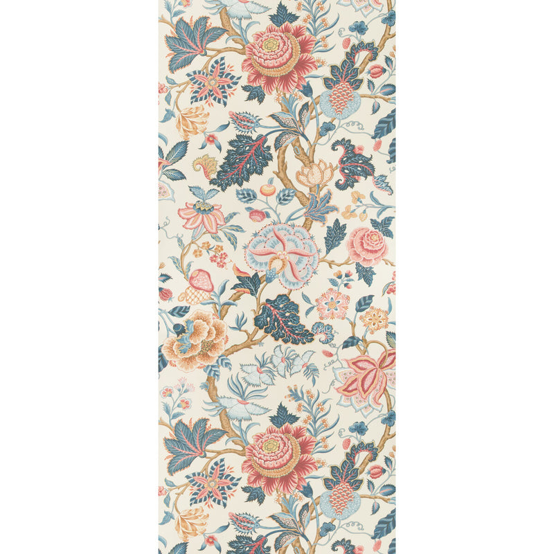 BRUNSCHWIG & FILS - NIZAM- RED/BLUE - Wallcovering by the Roll RED/BLUE