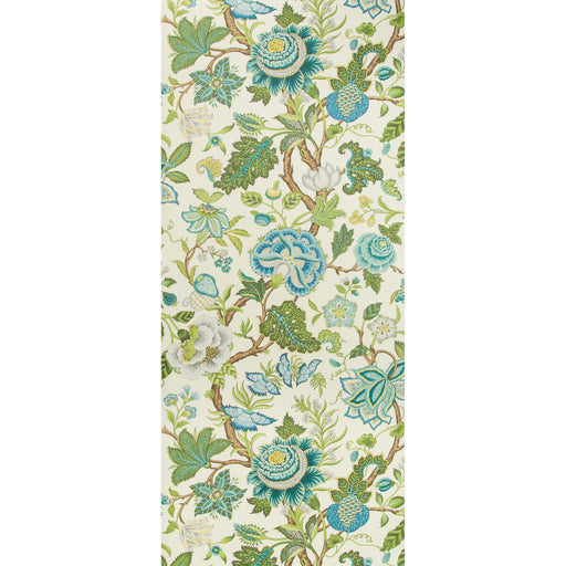 BRUNSCHWIG & FILS - NIZAM- SPRING/AQUA - Wallcovering by the Roll SPRING/AQUA