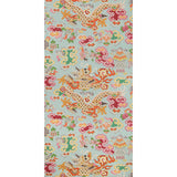 BRUNSCHWIG & FILS - MING DRAGON- AQUA - Wallcovering by the Roll