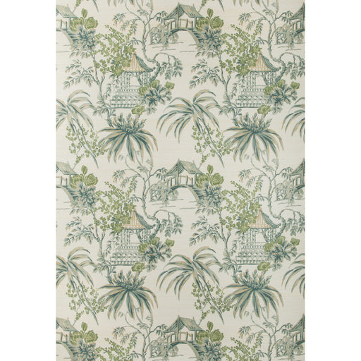 BRUNSCHWIG & FILS - TONGLI- LAGOON - Wallcovering by the Roll LAGOON