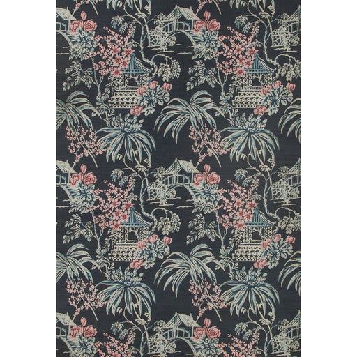 BRUNSCHWIG & FILS - TONGLI- MIDNIGHT - Wallcovering by the Roll MIDNIGHT