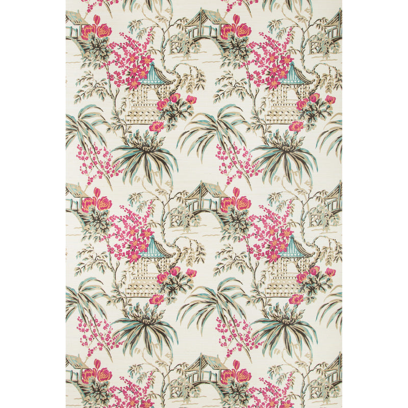 BRUNSCHWIG & FILS - TONGLI- PEONY - Wallcovering by the Roll PEONY
