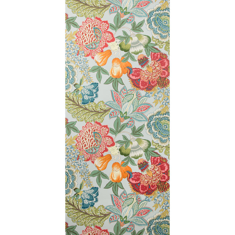 BRUNSCHWIG & FILS - KARABALI- AQUA - Wallcovering by the Roll AQUA