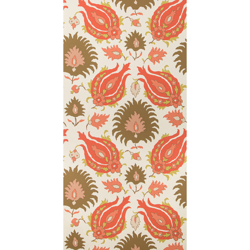 BRUNSCHWIG & FILS - KASHMIRI- BLUSH/TOAST - Wallcovering by the Roll BLUSH/TOAST