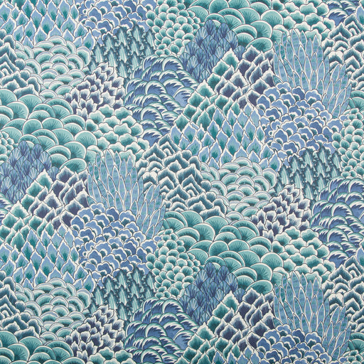 BRUNSCHWIG & FILS - KATIBI- TURQUOISE - Wallcovering by the Roll TURQUOISE