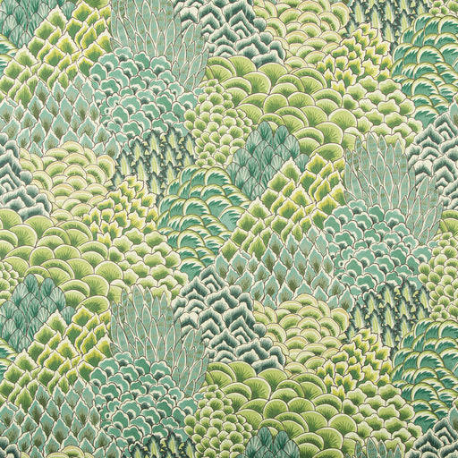 BRUNSCHWIG & FILS - KATIBI- LEAF - Wallcovering by the Roll LEAF